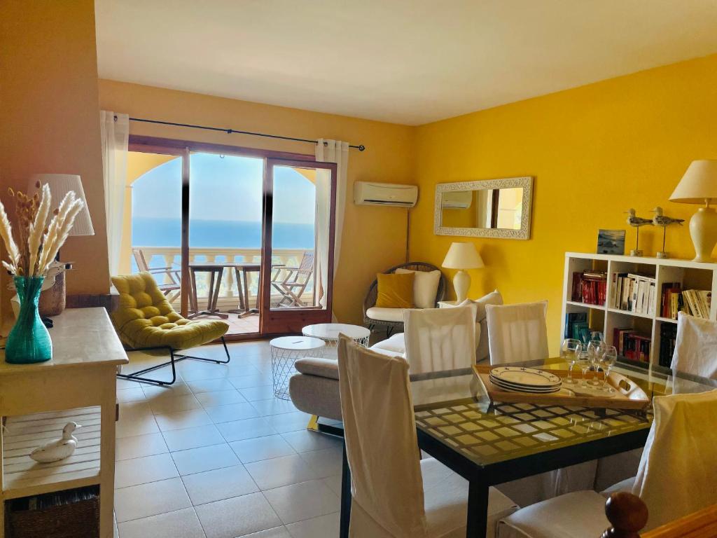 Posedenie v ubytovaní Magnifique villa vue mer