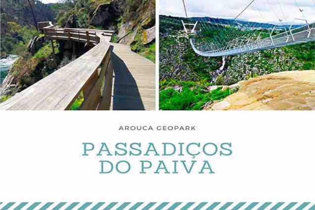 due immagini di un ponte e di un libro di Cantinho Do Paul a Arouca