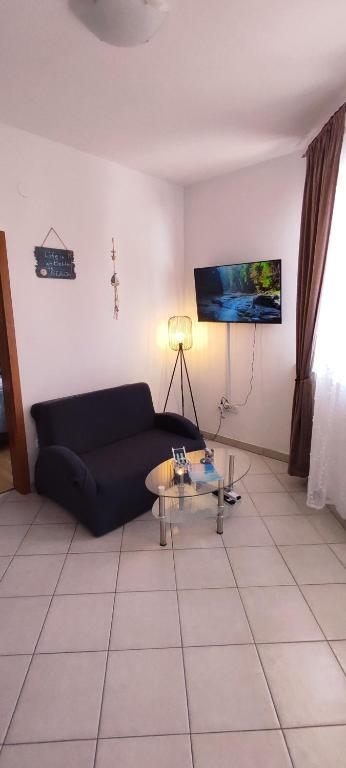 Televízia a/alebo spoločenská miestnosť v ubytovaní Apartments Burazer