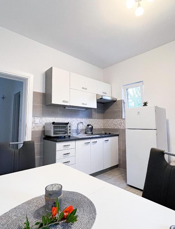Kuchyňa alebo kuchynka v ubytovaní Apartments T&T