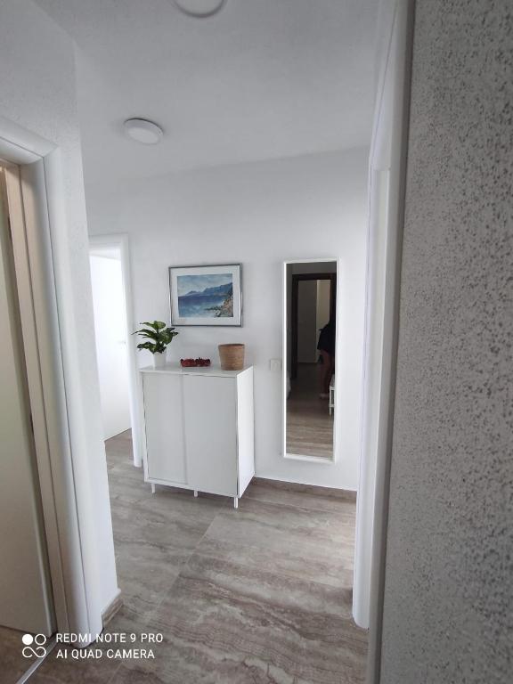 Televízia a/alebo spoločenská miestnosť v ubytovaní Island luxury view Nemira