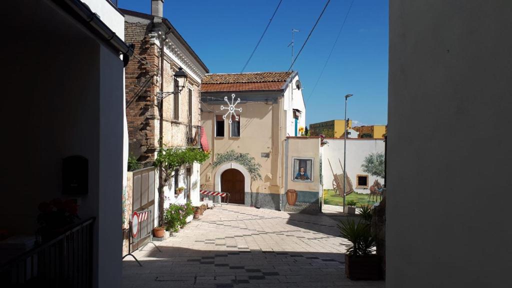 a view of a street in a town with buildings at Palazzo Finzi Carriero in Campomarino