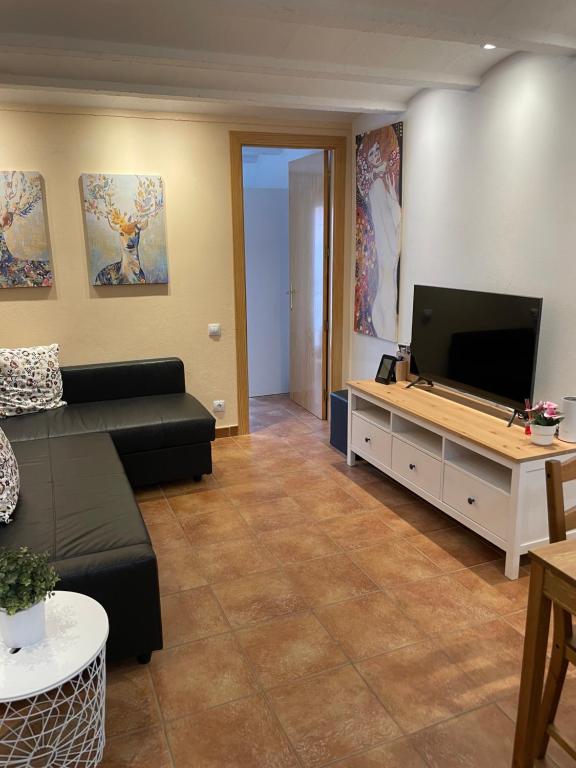 TV a/nebo společenská místnost v ubytování Apartamento con encanto