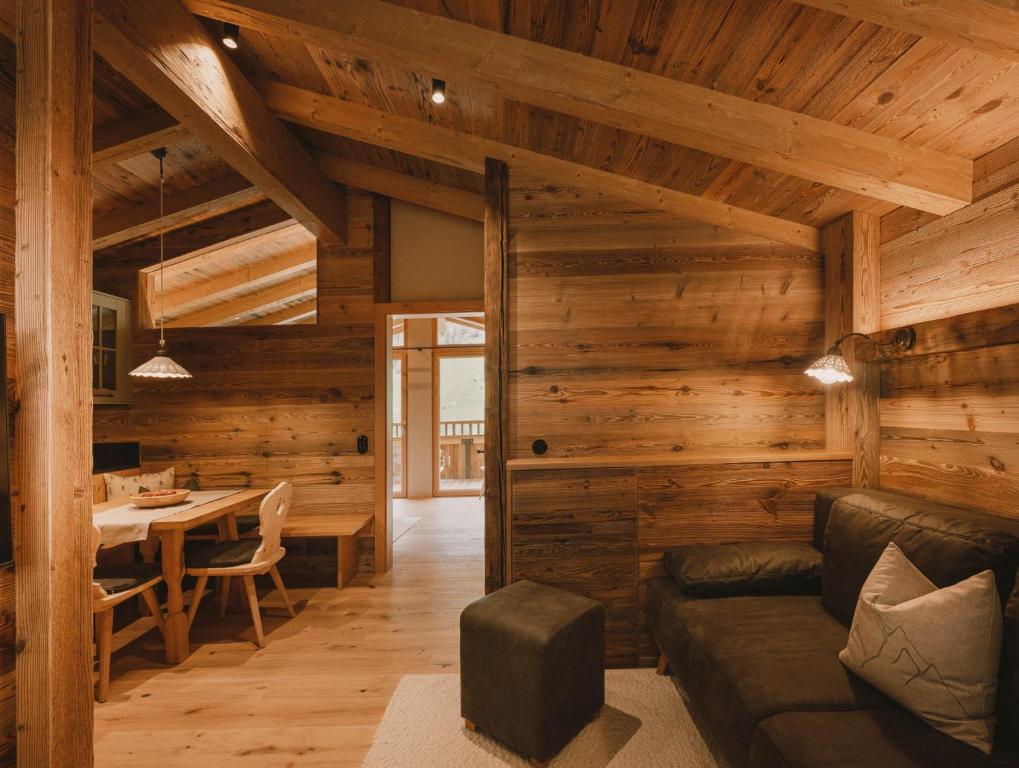Posezení v ubytování Gletscher-Chalet Stubai
