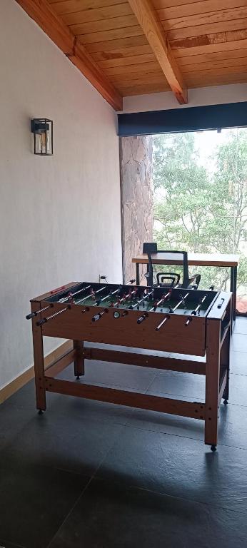 Stolní tenis v ubytování Cabaña La Finca Mazamitla nebo okolí