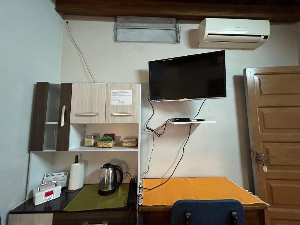 TV a/nebo společenská místnost v ubytování Habitación en suite, Excelente Ubicación