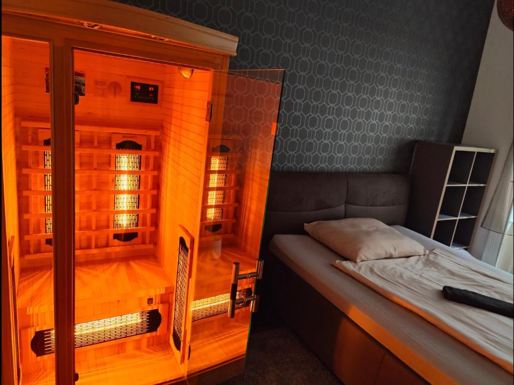 Posteľ alebo postele v izbe v ubytovaní Wonderful DESIGN Apartment In the City Centre