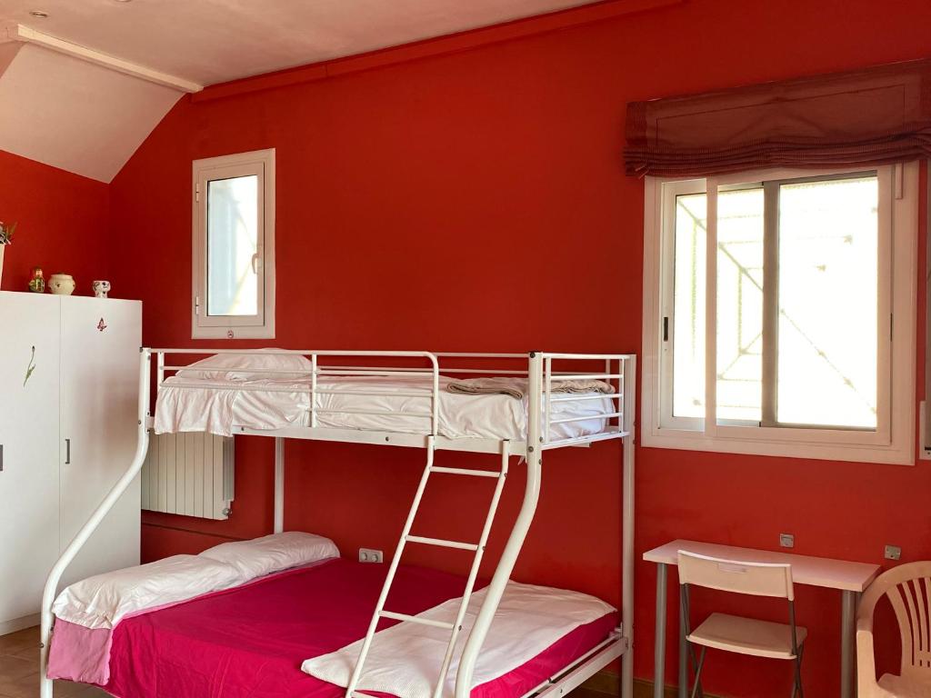 Postel nebo postele na pokoji v ubytování Casa con vistas al mar