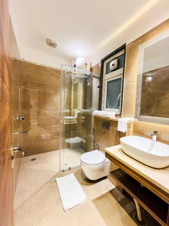 Koupelna v ubytování Inception Residence