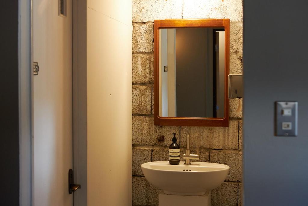 Koupelna v ubytování hostel mog