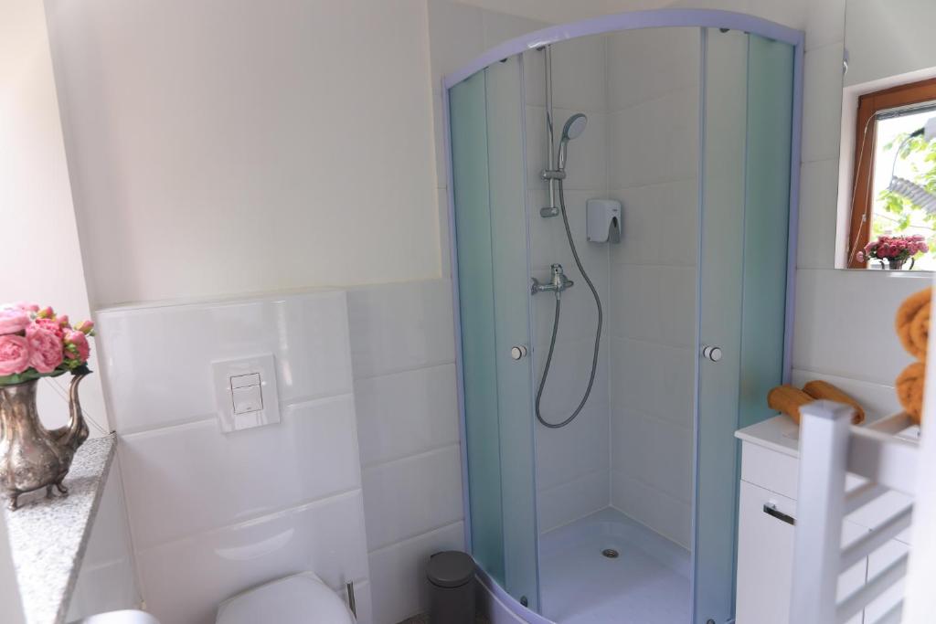 Koupelna v ubytování Apartments Katrca Bežigrad