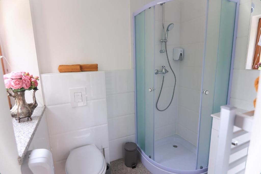 Koupelna v ubytování Apartments Katrca Bežigrad