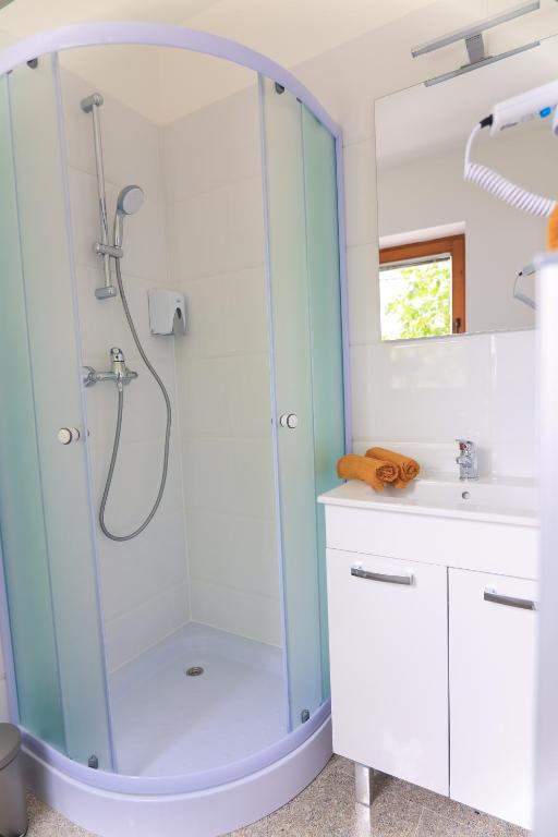 Koupelna v ubytování Apartments Katrca Bežigrad