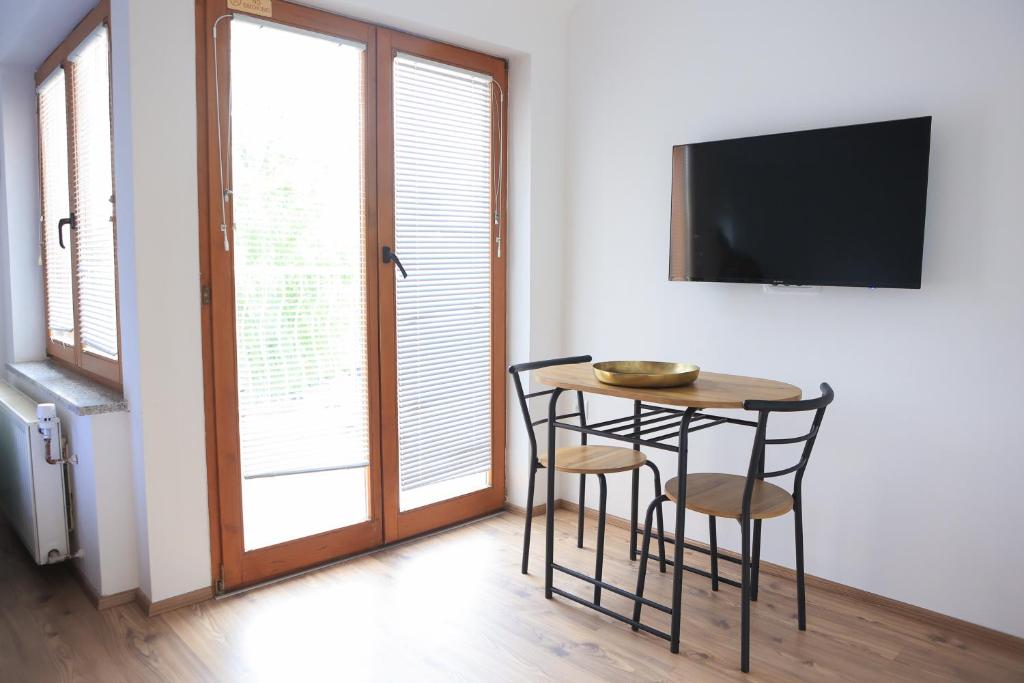 TV a/nebo společenská místnost v ubytování Apartments Katrca Bežigrad