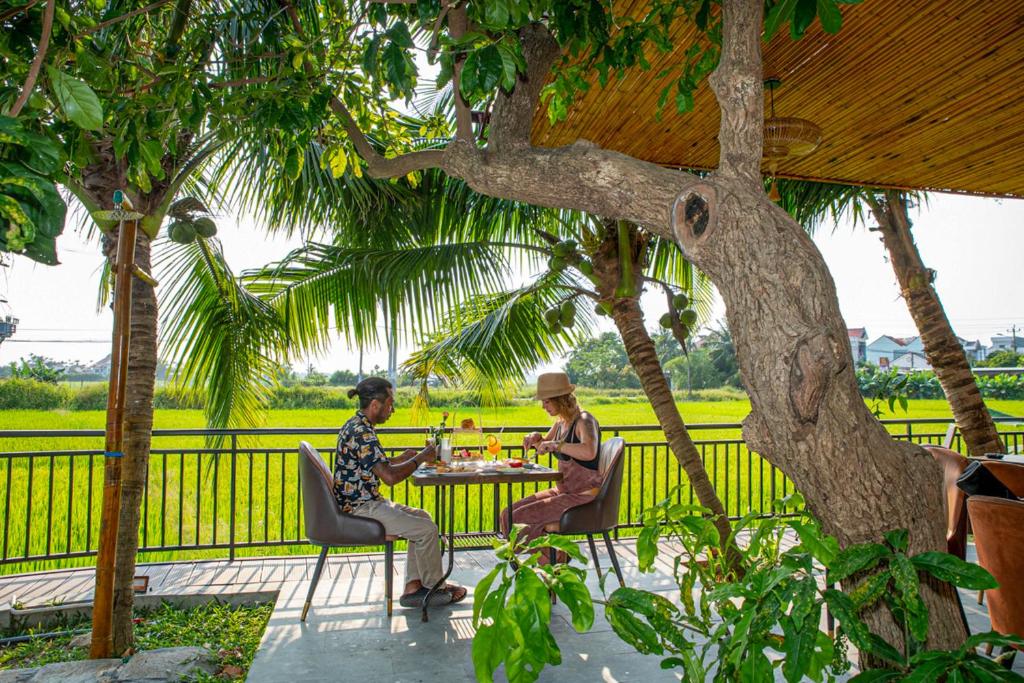 Zahrada ubytování Sunkised Paddy Hoi An Villa