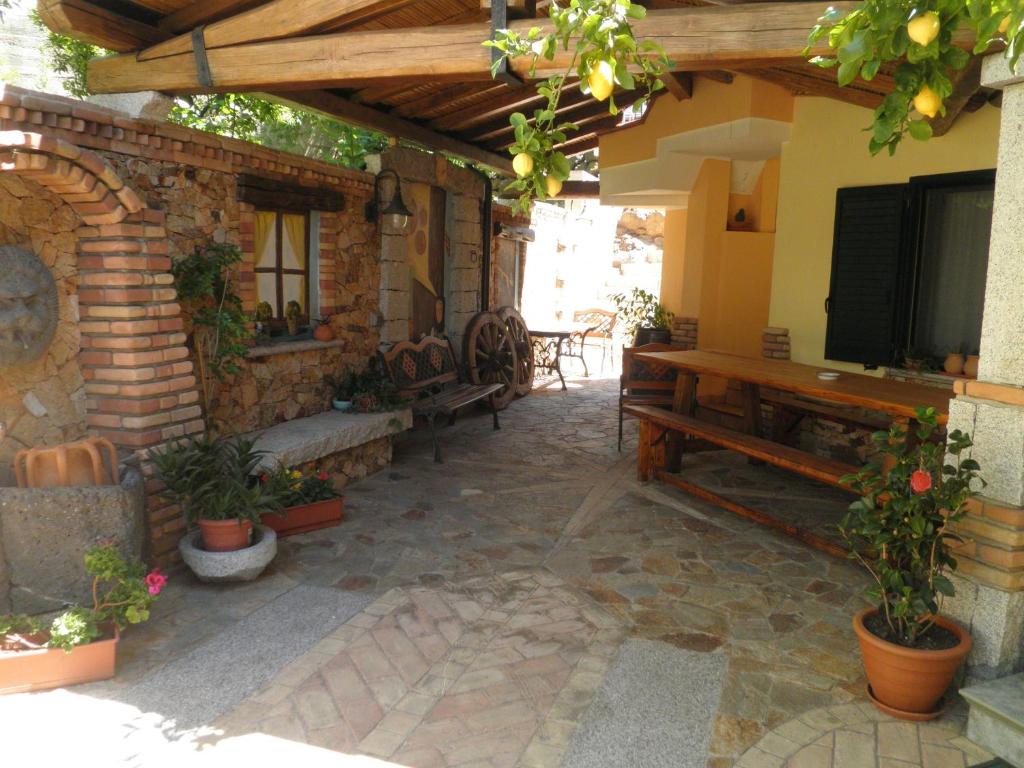 Patio nebo venkovní prostory v ubytování B&b Su Acu