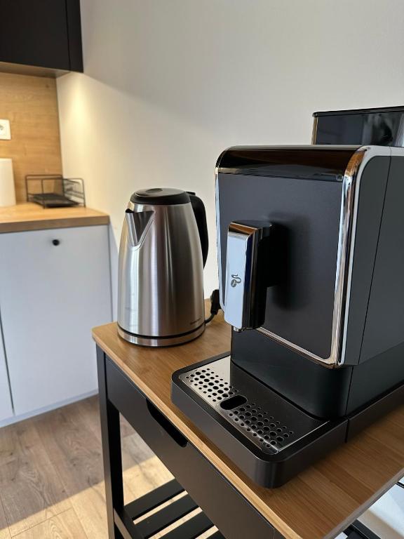 Kuchyň nebo kuchyňský kout v ubytování Apartmánik pri Zubačke