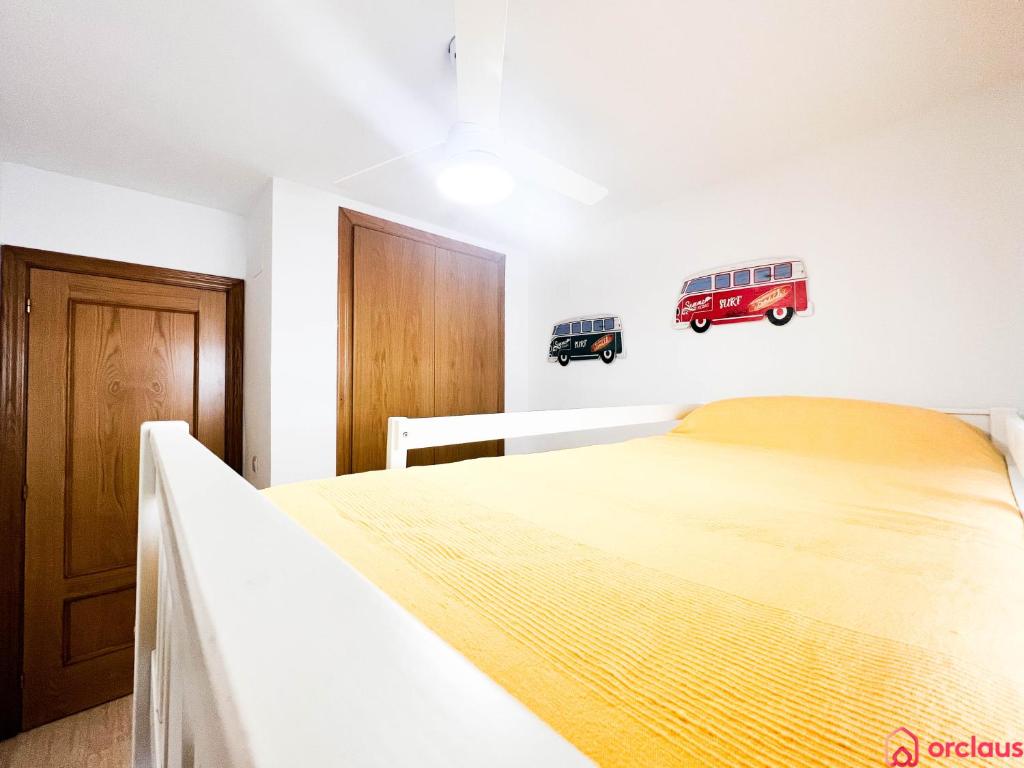 Postel nebo postele na pokoji v ubytování Céntrico y renovado