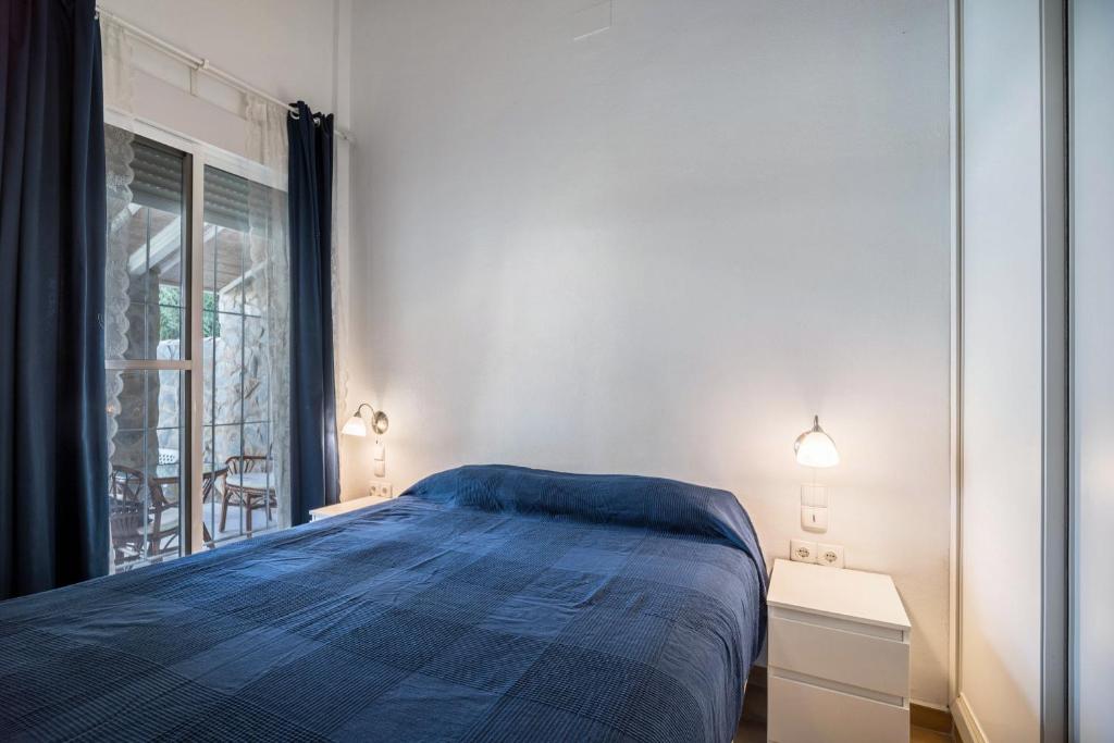 Postel nebo postele na pokoji v ubytování La Casita Azul - Mayores de 25