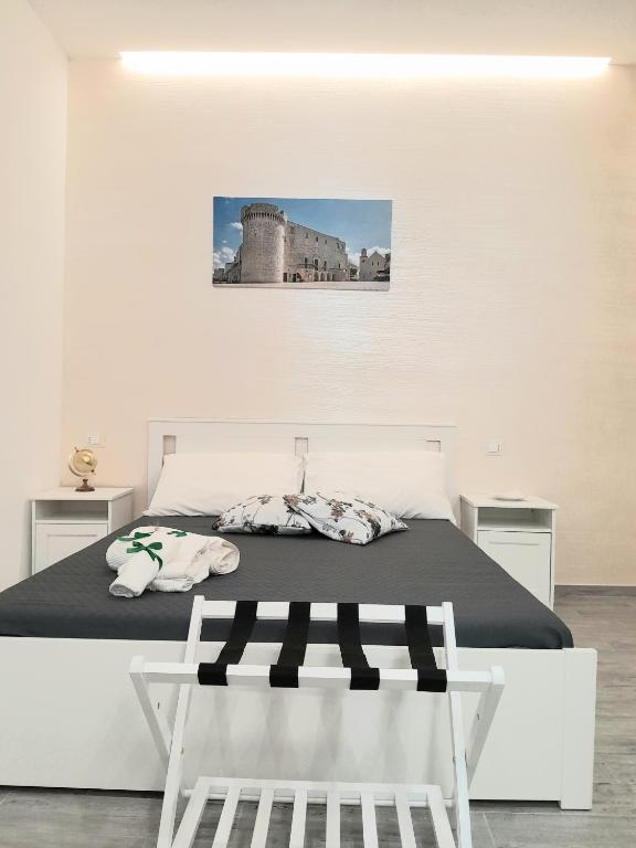 Postel nebo postele na pokoji v ubytování Dimora Pié del Castello