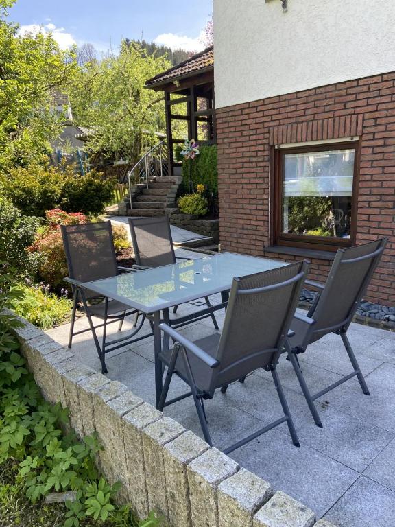 Patio nebo venkovní prostory v ubytování FEWO Bilstein