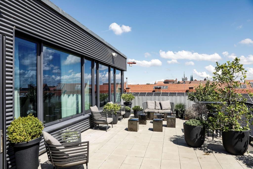 Balkón nebo terasa v ubytování Adina Apartment Hotel Nuremberg