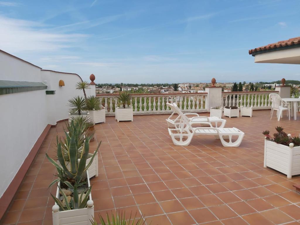 Balkón nebo terasa v ubytování APARTAMENT AMB GRAN TERRASSA