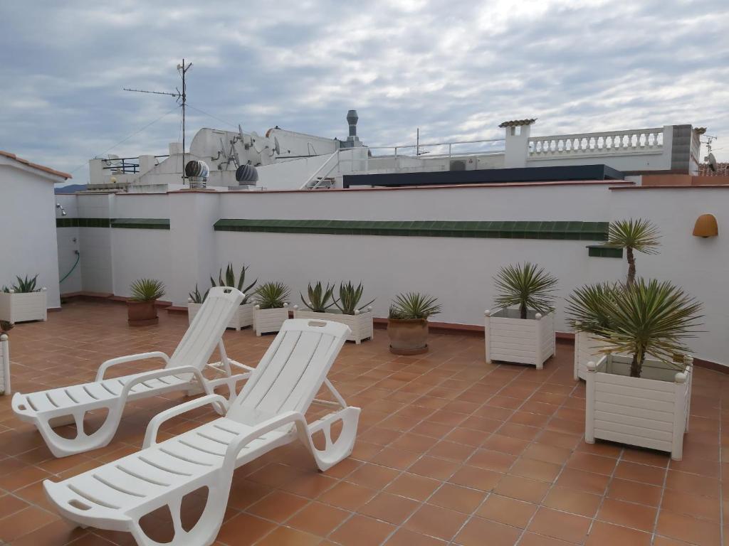 Balkón nebo terasa v ubytování APARTAMENT AMB GRAN TERRASSA