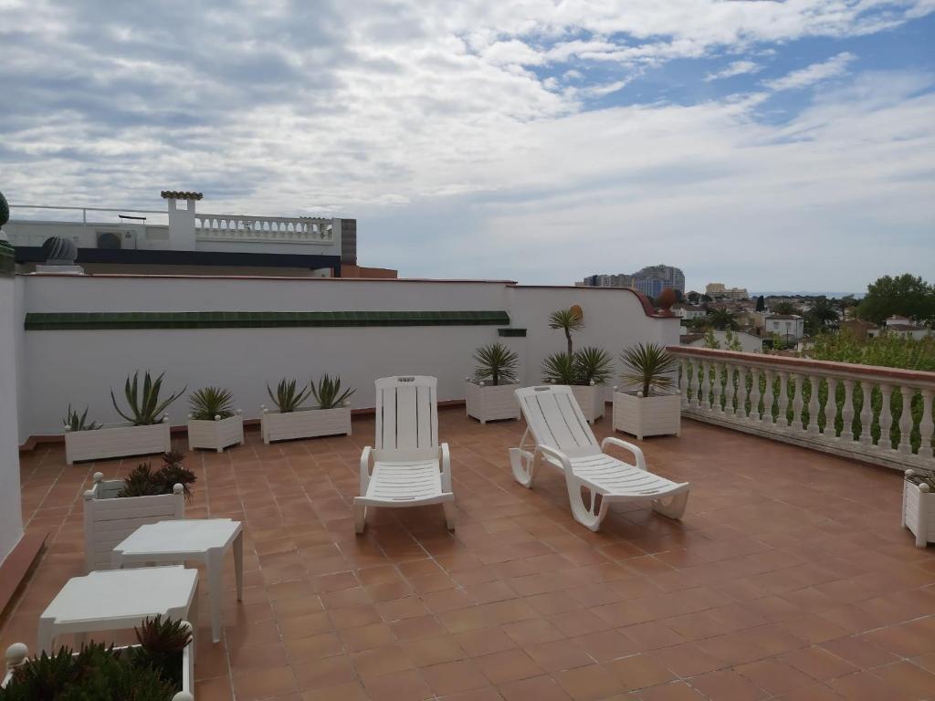 Balkón nebo terasa v ubytování APARTAMENT AMB GRAN TERRASSA