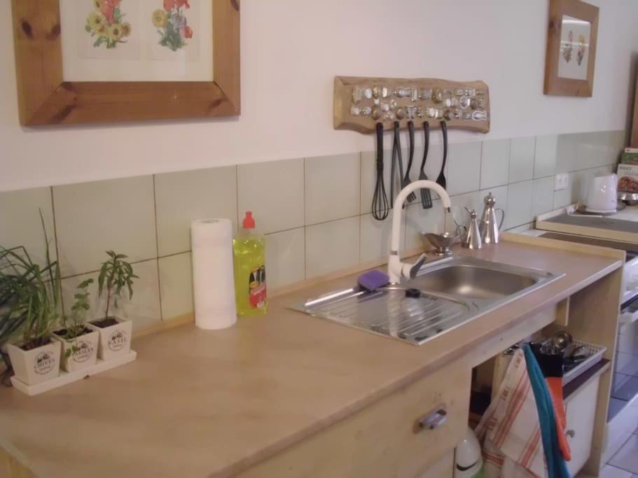 Kuchyň nebo kuchyňský kout v ubytování Bohemia Retreat