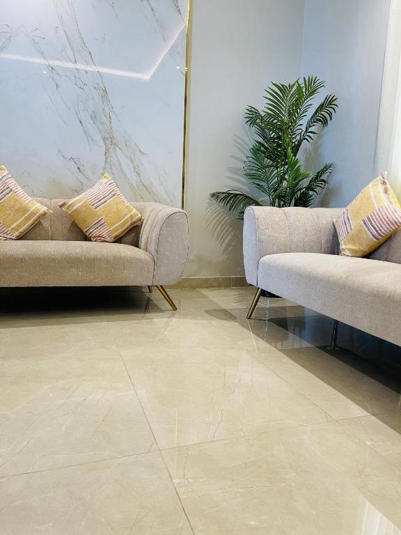 Posezení v ubytování Husin Al Khaleej Hotel Apartment