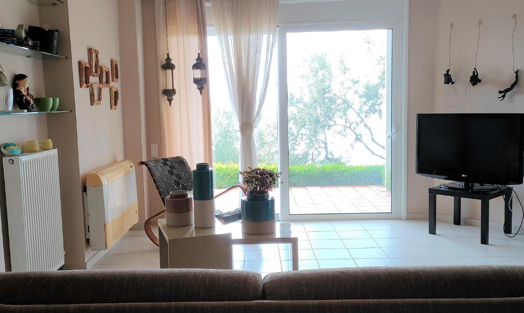Μια τηλεόραση ή/και κέντρο ψυχαγωγίας στο GARDEN APARTMENT 2 VERGA
