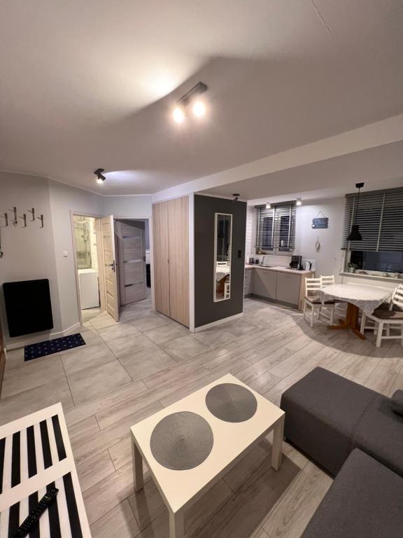 Kuchyňa alebo kuchynka v ubytovaní Apartament Ustecka Ostoja Na Wydmie