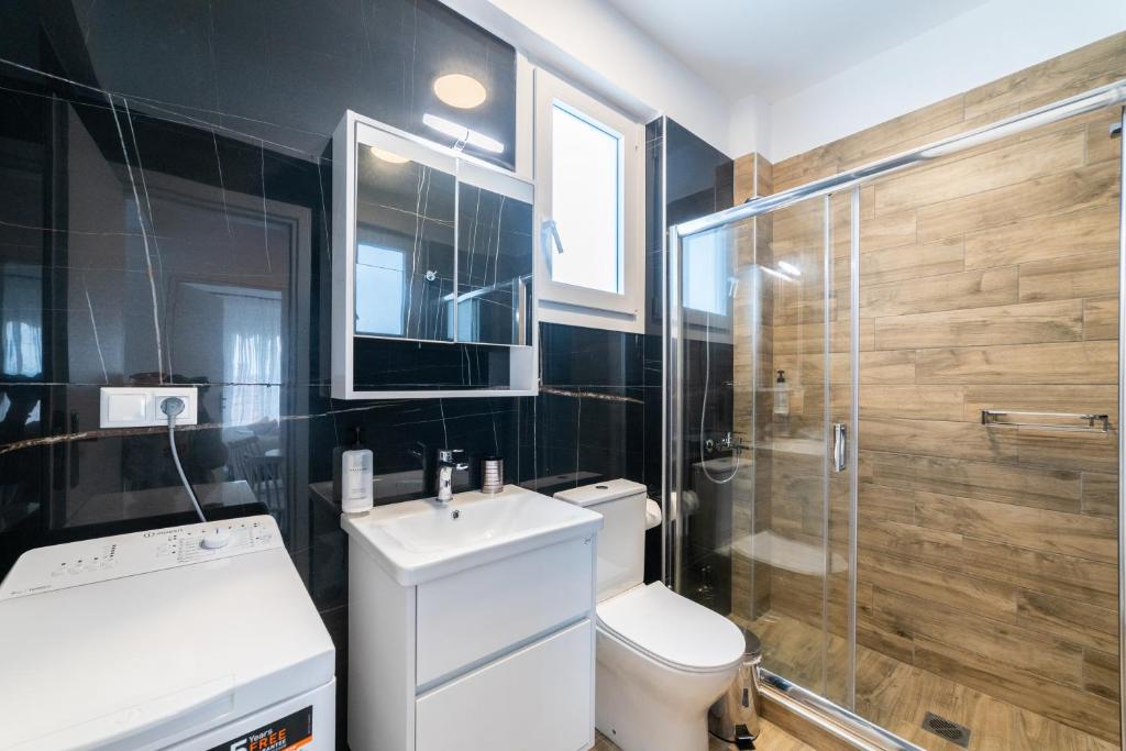 Koupelna v ubytování Nefeli & Nefeli Luxury Residential Complexes