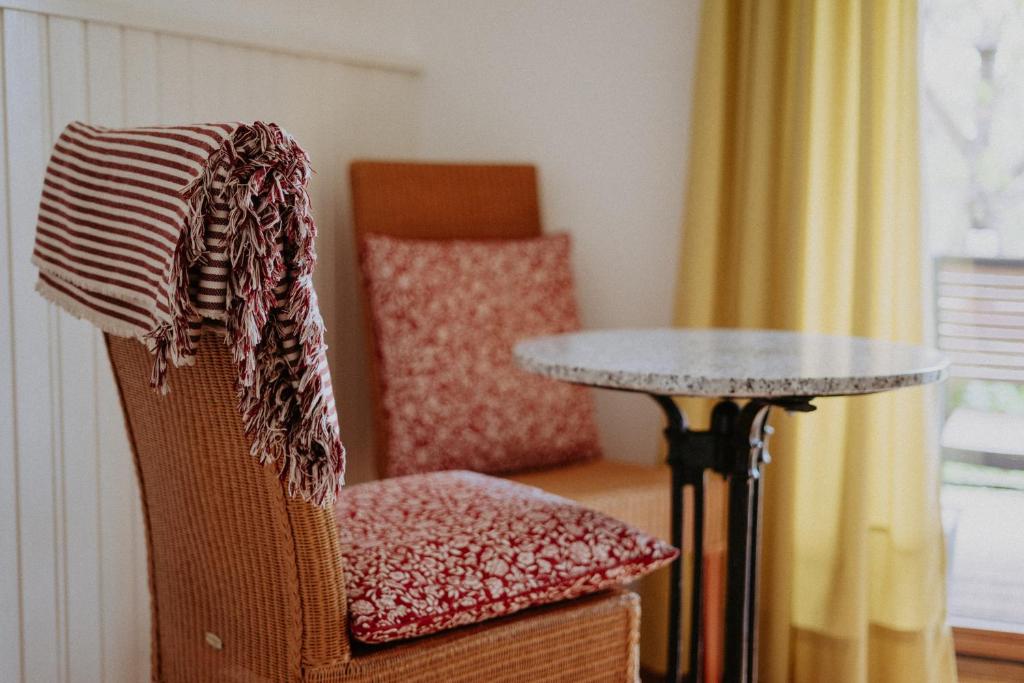 Posezení v ubytování B&B Rosenrot