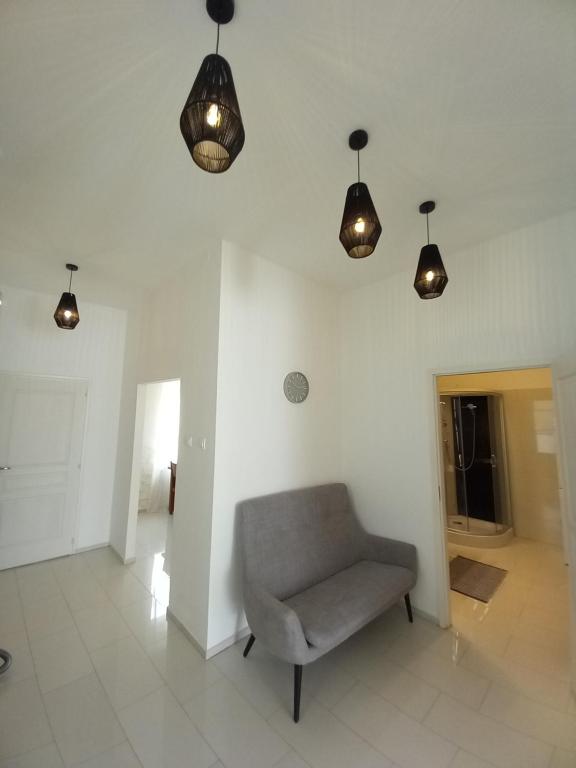 Posezení v ubytování Korvin One Apartman