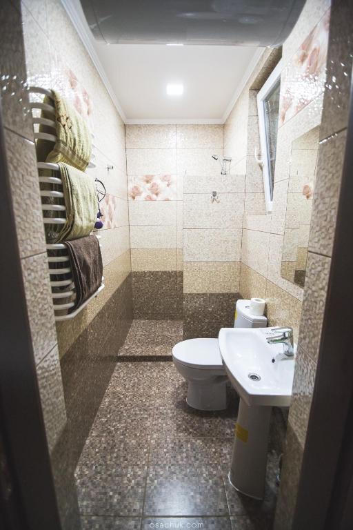 Koupelna v ubytování SAMARIANKA hotel