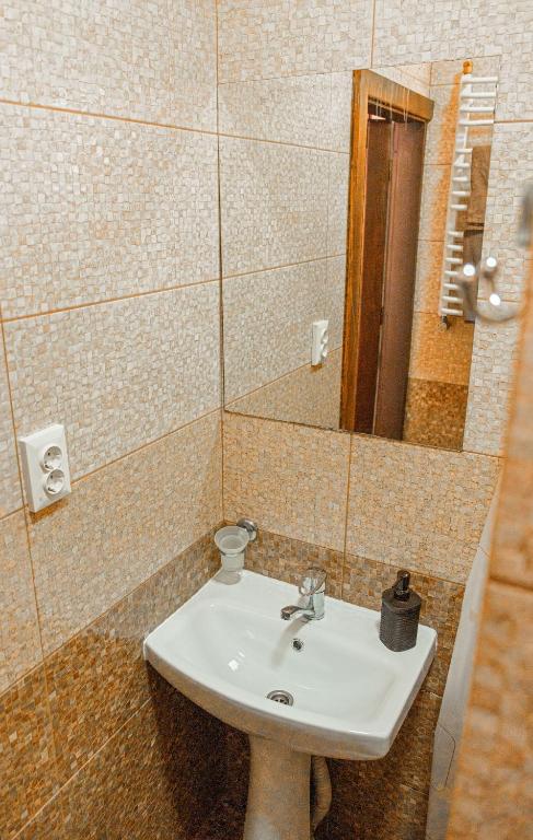 Koupelna v ubytování SAMARIANKA hotel