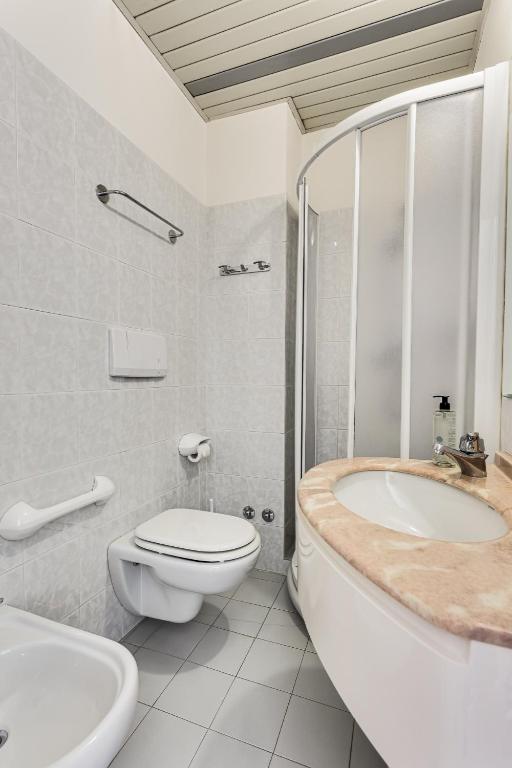 Koupelna v ubytování Hotel Caesar