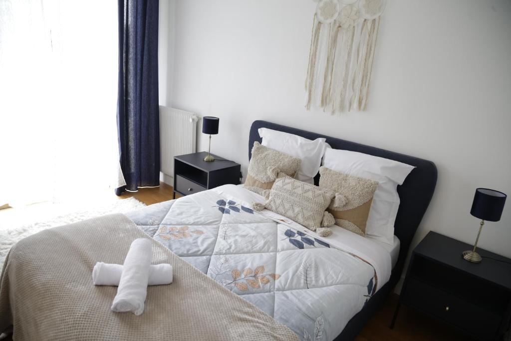 Postel nebo postele na pokoji v ubytování Le Refuge D'anne De Bretagne