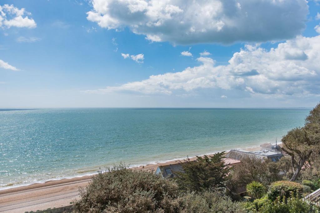 a view of the beach from a building at Lookout Post by Bloom Stays in Folkestone