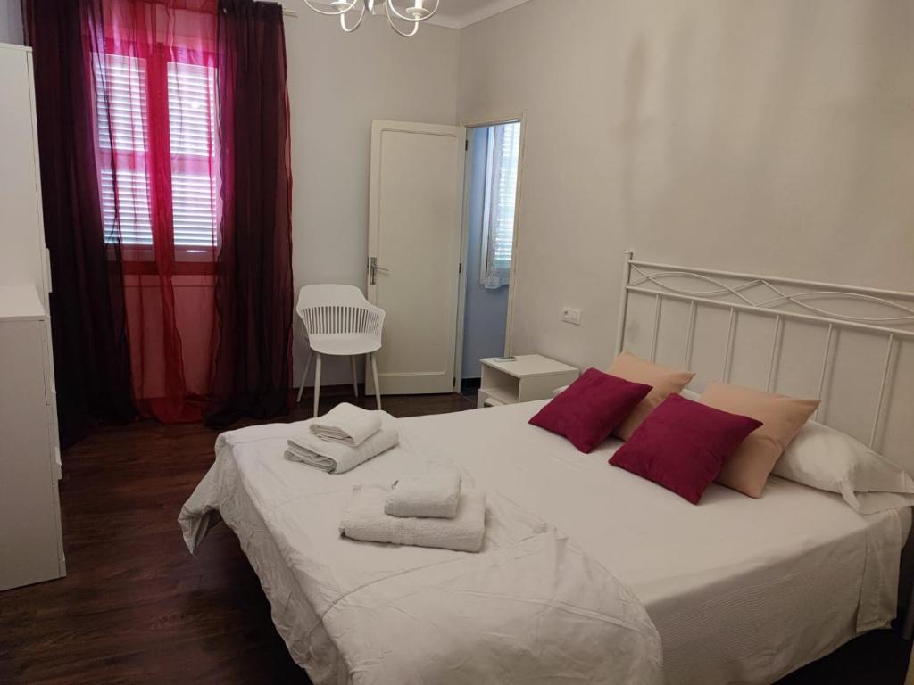 Postel nebo postele na pokoji v ubytování Son Massanet con Piscina y Fantásticas Vistas