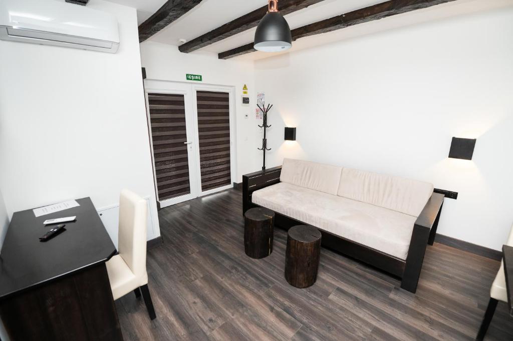 Posezení v ubytování Casa Bolta Rece