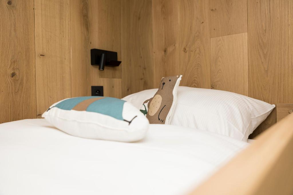 Postel nebo postele na pokoji v ubytování Wood (Forestia)