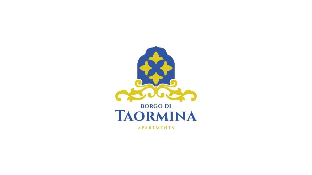 un logo di una società con una cresta reale di Borgo Di Taormina Apartments a Gaggi