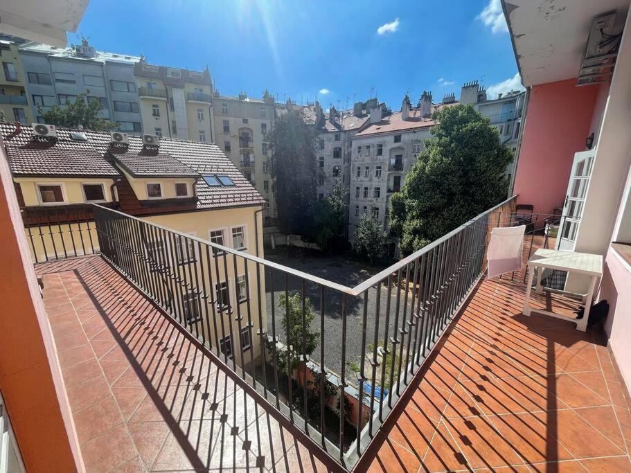 Balkón nebo terasa v ubytování Centrum Bohemia Studio