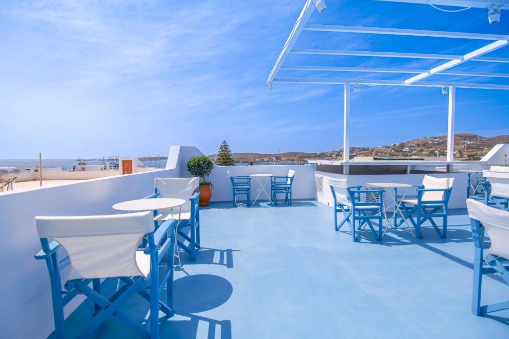 Balkón nebo terasa v ubytování Porto Bello di Paros