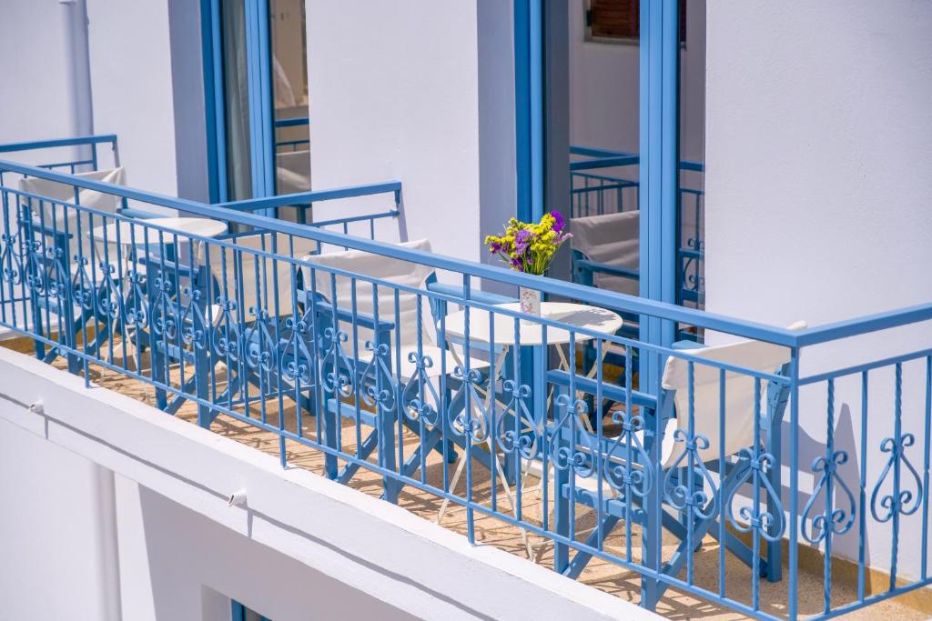 Balkón nebo terasa v ubytování Porto Bello di Paros
