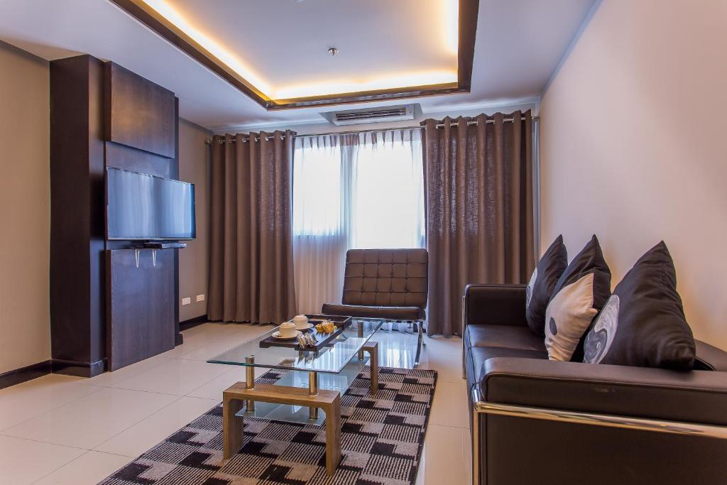 Posezení v ubytování Y2 Residence Hotel Managed by HII