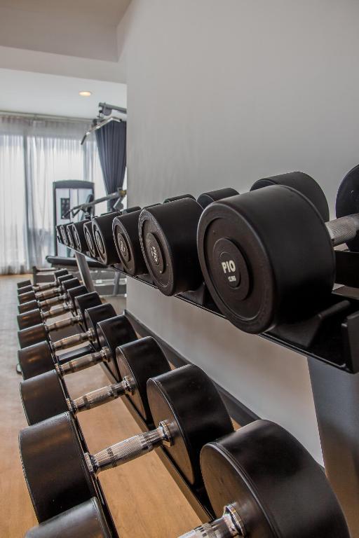 Fitness centrum a/nebo fitness zařízení v ubytování Y2 Residence Hotel Managed by HII